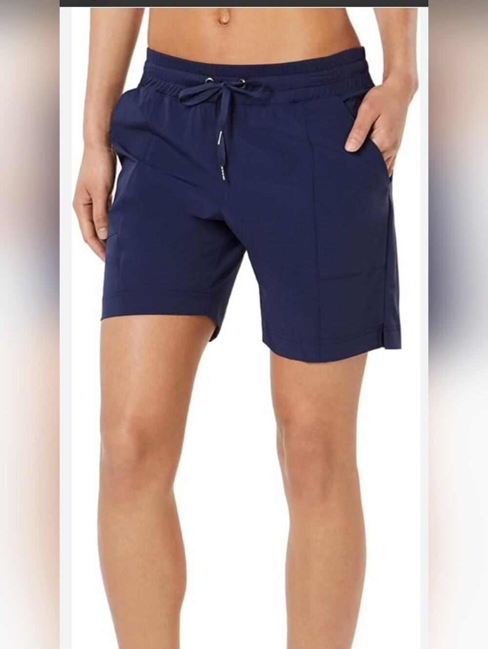 lululemon athletica Navy Drawcord Everyday Bermudas